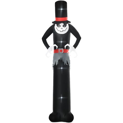 Outsunny 10' Inflatable Halloween Ghost Outdoor Decoration Waterproof LED Light