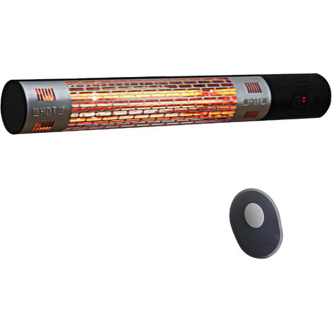 Outsunny 1500W Electric Halogen Heater Garden Warmer Wall Mount Remote Control