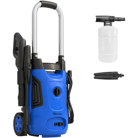Outsunny 1800W Power Washer 150 Bar Pressure with Adjustable Nozzle, Blue