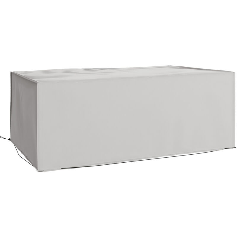 Outsunny - 210x140x80cm uv Rain Protective Cover for Garden Rattan Furniture Grey