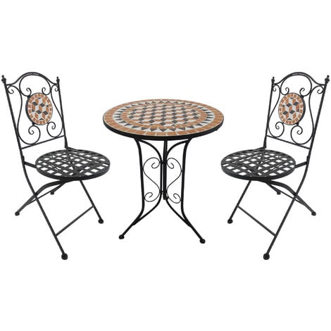 Charles bentley mosaic bistro set hot sale