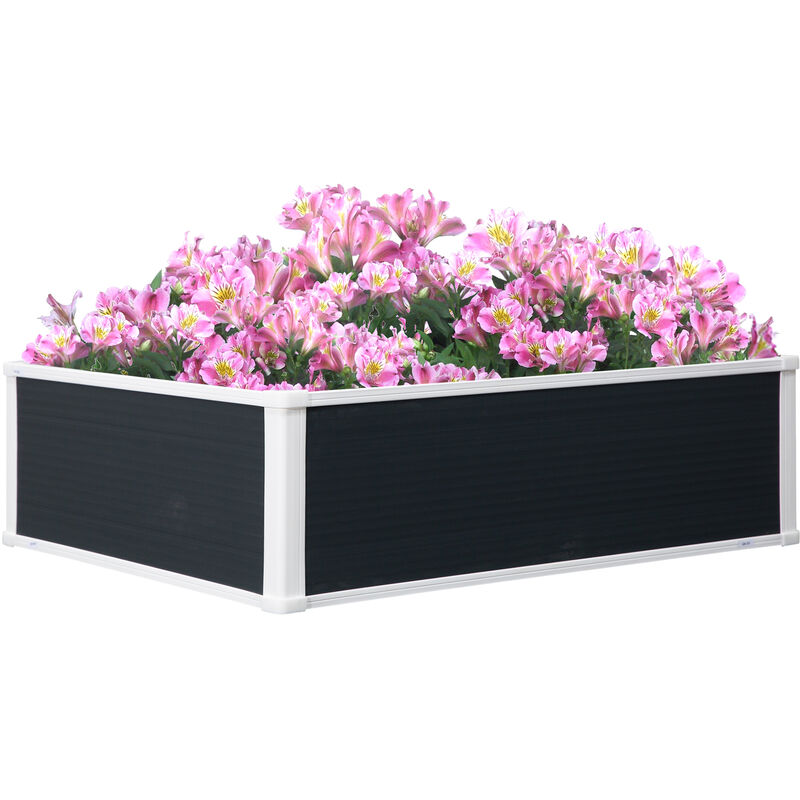 30x100cm Outdoor Garden Planter Bed Container Plant Flower Vegetable - Outsunny