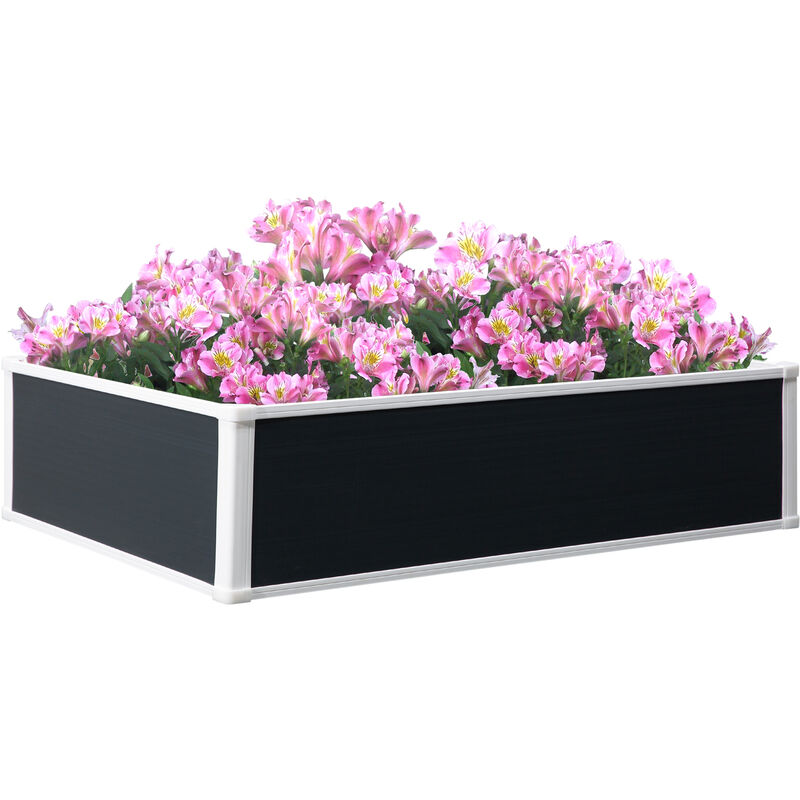 30x120cm Outdoor Garden Planter Bed Container Plant Flower Vegetable - Outsunny