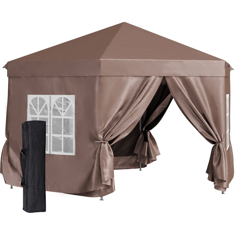 Outsunny 4x4m Garden Gazebo Outdoor w/ Overhead Canopy Weather