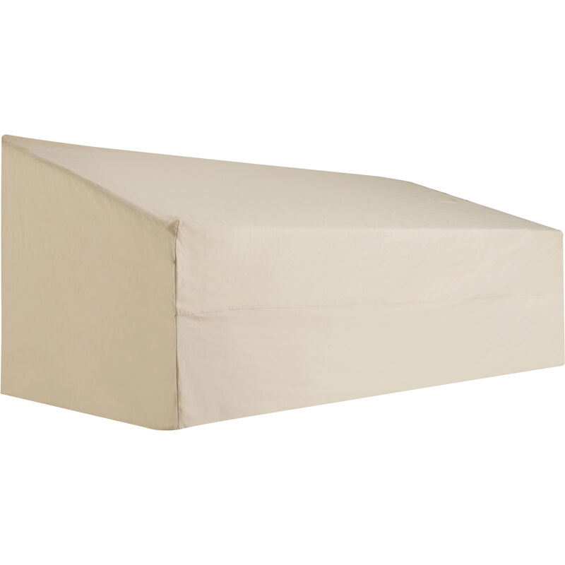 Outsunny 600D Oxford Cloth Furniture Cover 3 Seat Sofa Protector Large Waterproof Beige 218Lx111Wx63-101Hcm