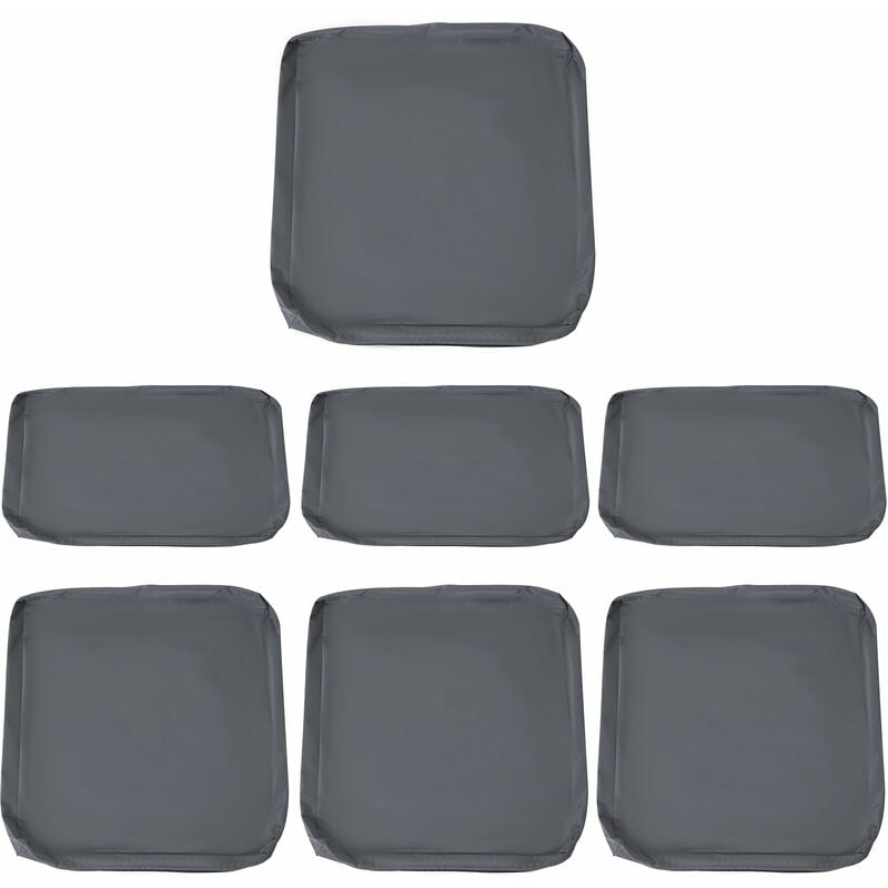 Outsunny 7 Pcs Zipped Cushion Cover Replacement Set Garden Rattan Seating