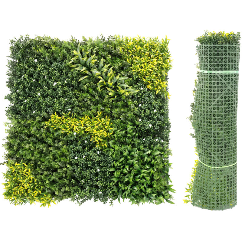 Outsunny Artificial Grass Wall Panel, Greenery Wall, 100x100 cm, Green