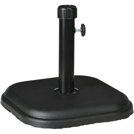 Outsunny Basamento per Ombrellone da Giardino da 11kg in Plastica e Cemento