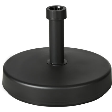 Outsunny Basamento per Ombrellone in Plastica PP max 18kg di Peso Nero