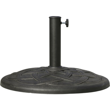 Outsunny Base Ombrellone in Resina 19kg Φ54.5cm per Cortile e Giardino