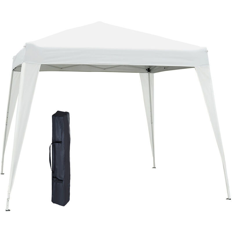 

Carpa Plegable 3x3m de Jardín Diseño Pop Up Cenador de Acero y Tela Oxford - Blanco