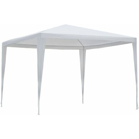 Outsunny Carpa de Jardín Desmontable 3x3m con Piquetas y Cuerdas de Sujeción