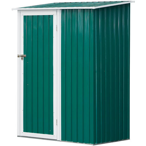 Outsunny Caseta de Jardín con Puerta con Pestillo 143x89x186cm