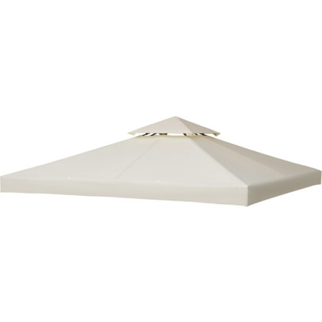 Outsunny Copertura per Gazebo da Giardino Anti-UV in Poliestere 3x3m