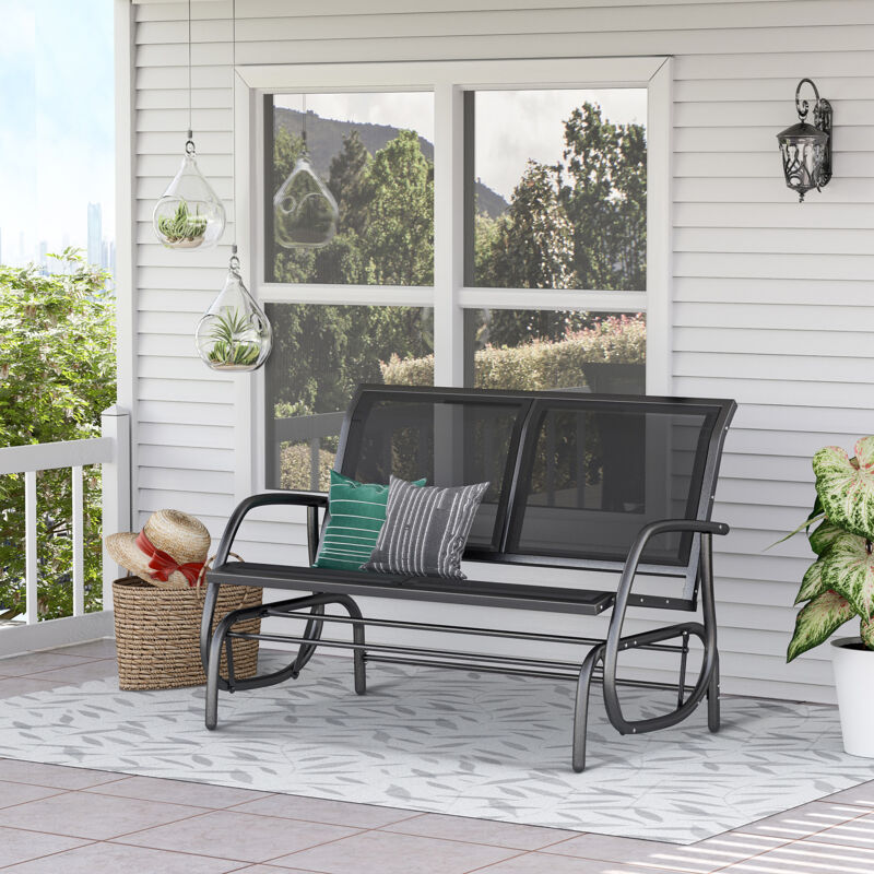 Outsunny Double Swing Chair Outdoor Garden Patio Glider Bench Grey - Outsunny Double Swing Chair Outdoor Garden Patio Glider Bench Grey Outsunny Double Swing Chair Outdoor Garden Patio Glider Bench Grey - Outsunny Double Swing Chair Outdoor Garden Patio Glider Bench Grey