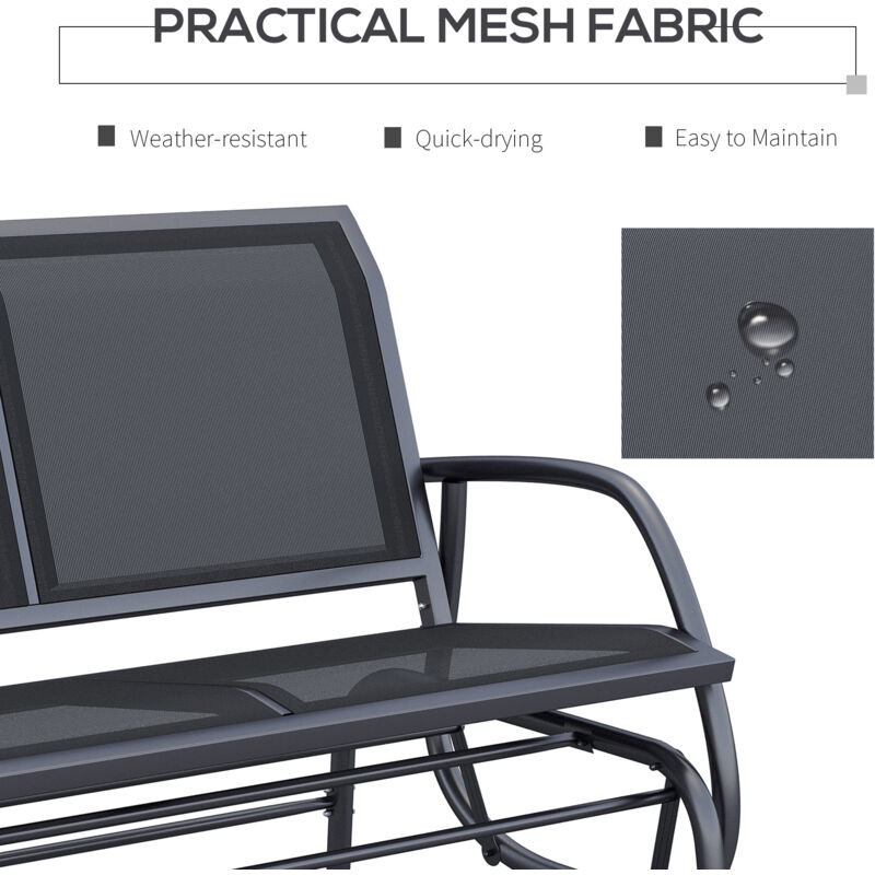 Outsunny Double Swing Chair Outdoor Garden Patio Glider Bench Grey - Outsunny Double Swing Chair Outdoor Garden Patio Glider Bench Grey Outsunny Double Swing Chair Outdoor Garden Patio Glider Bench Grey - Outsunny Double Swing Chair Outdoor Garden Patio Glider Bench Grey