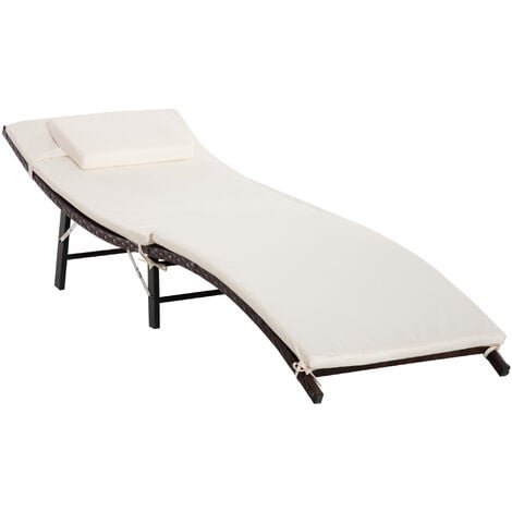 cream sunlounger