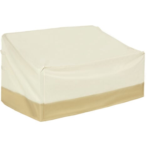 Outsunny Furniture Rain Cover 3 Seater Garden Rattan Chair Bench Waterproof