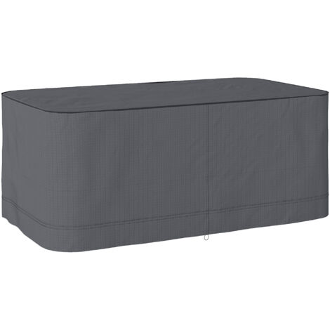 Outsunny Garden Furniture Cover, Waterproof Windproof 420D Heavy Duty Oxford Fabric Rattan Furniture Cover, Rectangular Outdoor Table Chair Set Cover, 235 x 135 x 94cm