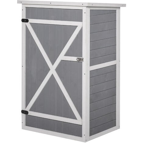 Outsunny Garden Shed Outdoor Tool Storage w/ 2 Shelve
