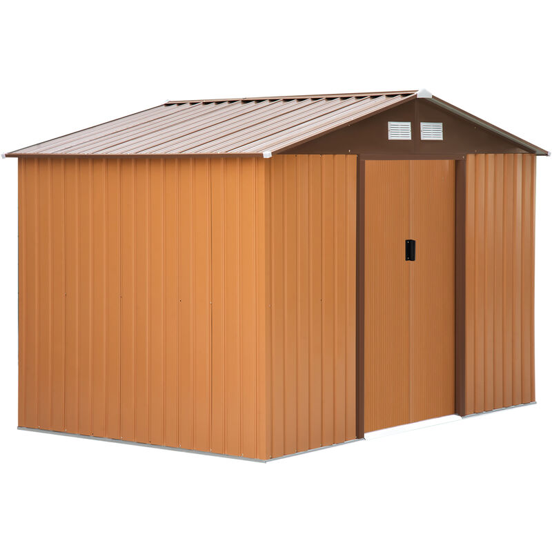 Outsunny Lockable Garden Shed Large Storage Sheds Box 