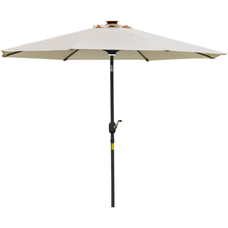 Outsunny Ombrellone da Giardino Φ270 x 245Acm con Apertura
