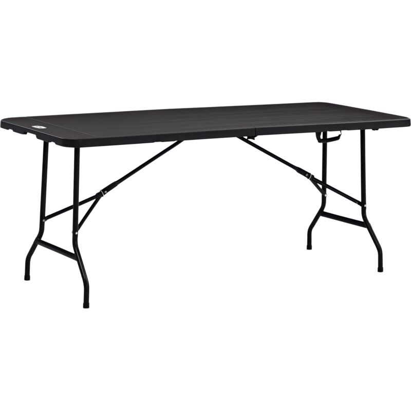 Outsunny Outdoor Dining Table for 6, Folding Garden Dining Table