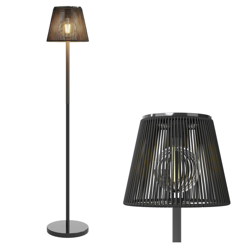 Image of Outsunny Outdoor Solar Floor Lamp, Rechargeable&hellip;