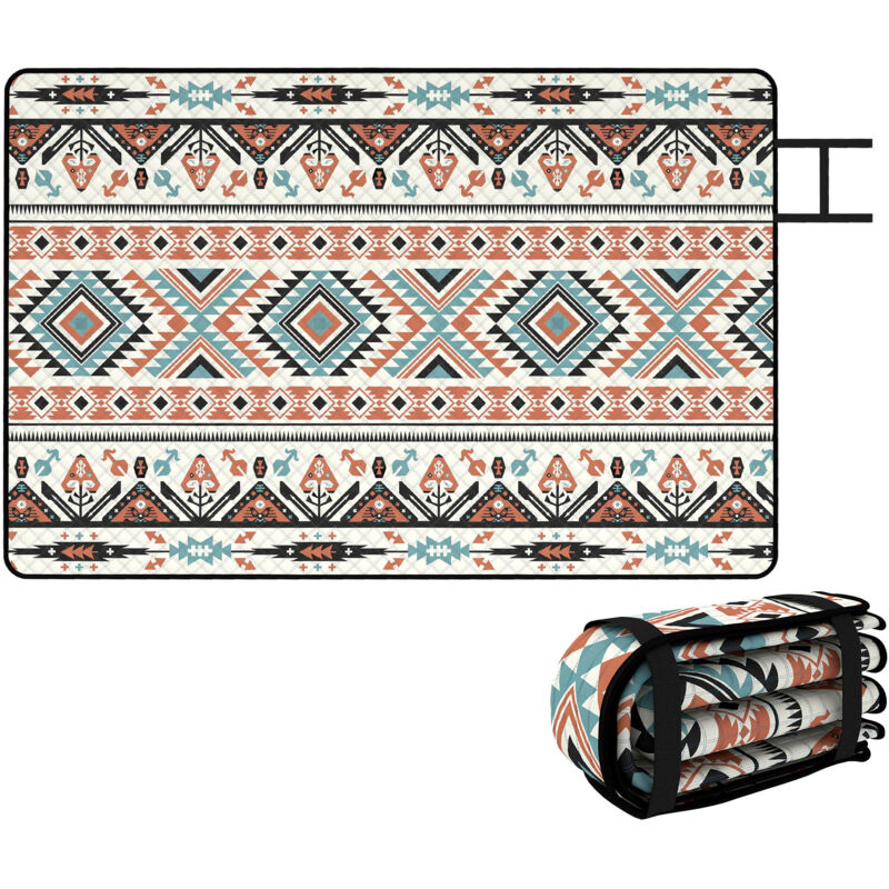 Outsunny Picnic Blanket, 300x200CM Beach Blanket Outdoor Picnic Mat