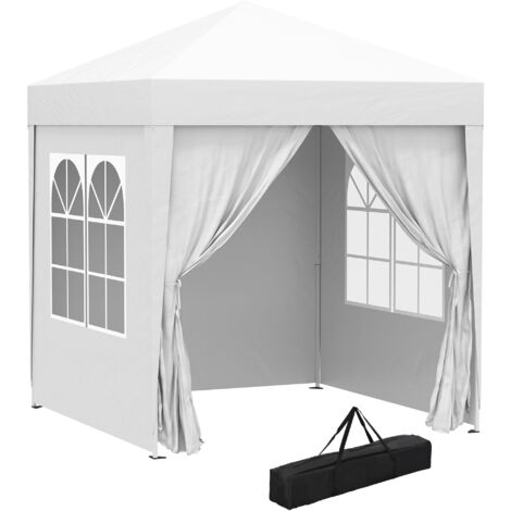 Outsunny Pop Up Gazebo Canopy, size (2 x2m)-White