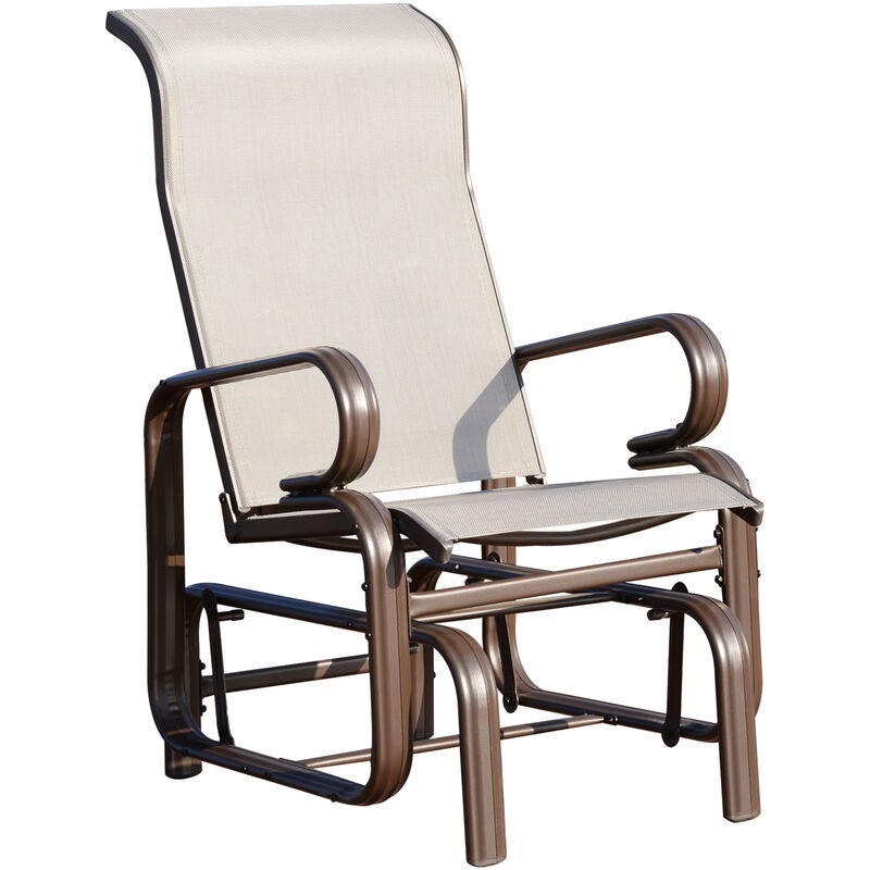 Outsunny Porch Swing Glider Rocker Chair Outdoor Garden