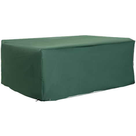 main image of "Outsunny Protective Furniture Cover for Garden Wicker Rattan from UV, Rain, Birds 245 x 165 x 55 cm"