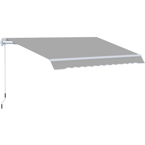 Outsunny Retractable Awning for Door & Window Garden Shelter Canopy 3 x 2m