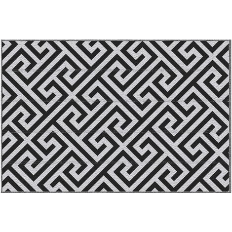 Outsunny Reversible Outdoor Rug Plastic Straw RV Camping Mat for Garden Deck Picnic 121x182x0.3cm