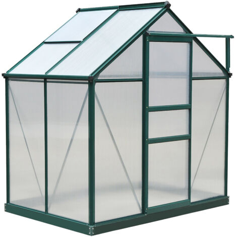 Outsunny Serra per Orto e Giardino con Finestra e Porta Scorrevole