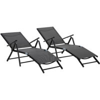 Set Di 2 Lettini Prendisole Portatili, 2x Sdraio Pieghevole Con Schienale Reclinabile Supporto Fino A 110 Kg Verde Scuro 89079662 Set Di 2 Lettini Prendisole Portatili, 2x Sdraio Pieghevole Con Schienale Reclinabile Supporto Fino A 110 Kg Verde Scuro 89079662