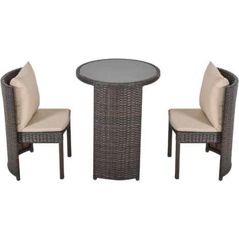 Salottino in rattan e alluminio Benissa 2+2