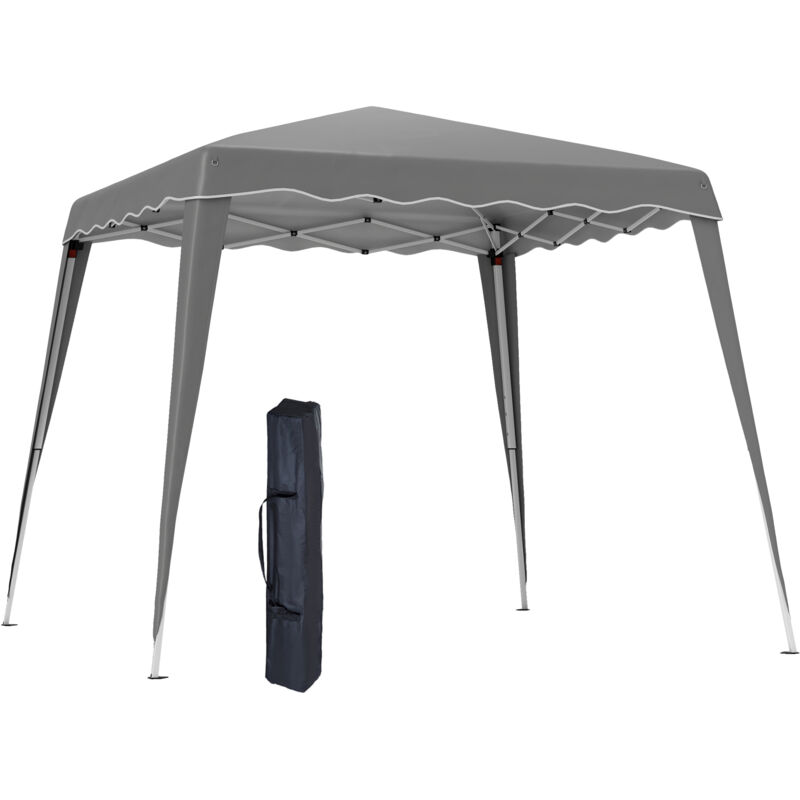 Outsunny Garden Pop up Gazebo Tent Party Water-resistant 2.5 x 2.5M Grey
