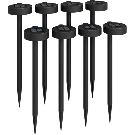 Outsunny Solar Stake Lights 8 Pack, IP44 Pathway Lighting, Auto On/Off LED