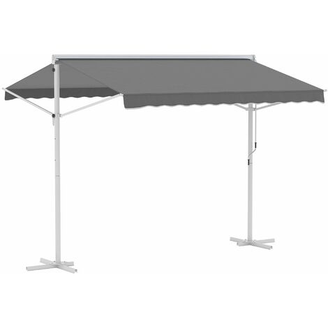 Outsunny - store banne - Acier - 300x295x255cm - Gris