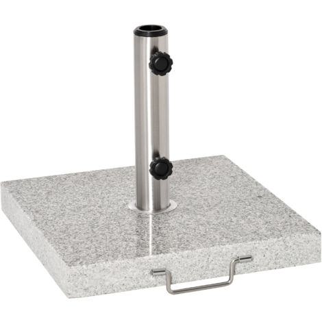 Outsunny Supporto Base Per Ombrellone da Giardino in Marmo Peso 25kg