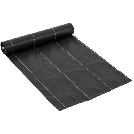 Outsunny Telo Nero Pacciamatura 50x2m per Orto, Serra, Giardino