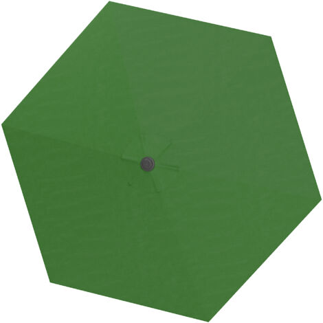 Outsunny toldo de recambio de sombrilla de 3 m con ventilación superior y protección UV 30+ cubierta de repuesto para parasol de poliéster verde