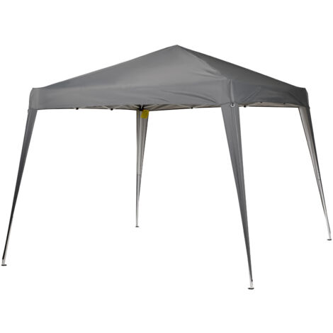 Outsunny – Tonnelle de jardin pliante 240 x 240 x 250 cm – Toile polyester Oxford anti-UV – Acier robuste – Sac de transport inclus