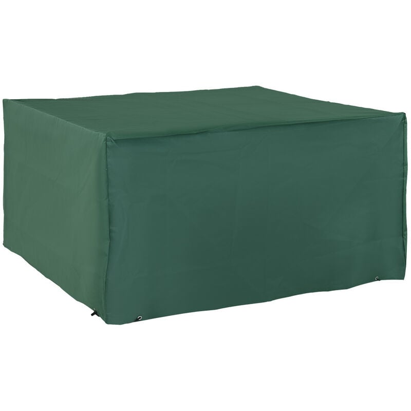 Uv Rain Protective Cover For Garden Patio Wicker Rattan 135x135x75cm - Outsunny