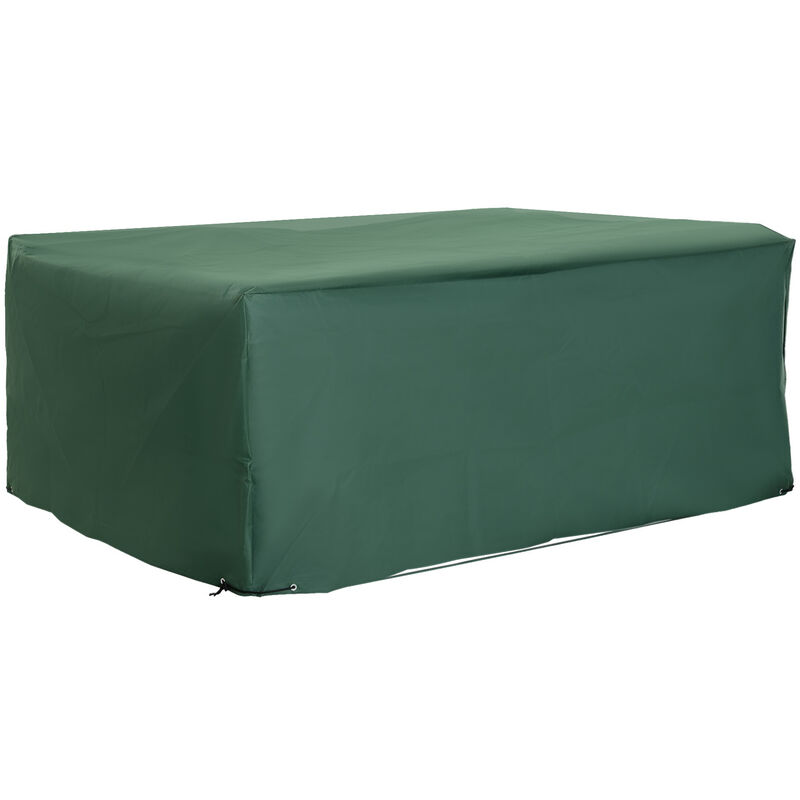 UV Rain Protective Rattan Furniture Cover for Wicker Rattan Garden 205x145x70cm - Outsunny
