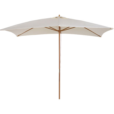 main image of "Outsunny 3 x 2m Wooden Garden Parasol Sunshade Patio Umbrella"