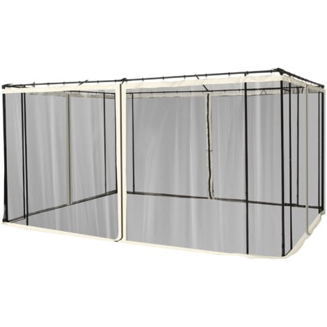Outsunny Zanzariera per Gazebo, Tende Zanzariera, 352x207cm