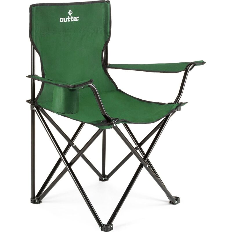 Outtec Campingstuhl Klappstuhl Bis 125kg Getränkehalter Tragetasche