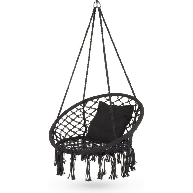 Outtec Hängesessel Xxl Mit Kissen Hängestuhl Hängesitz Hängekorb Bis 150 Kg